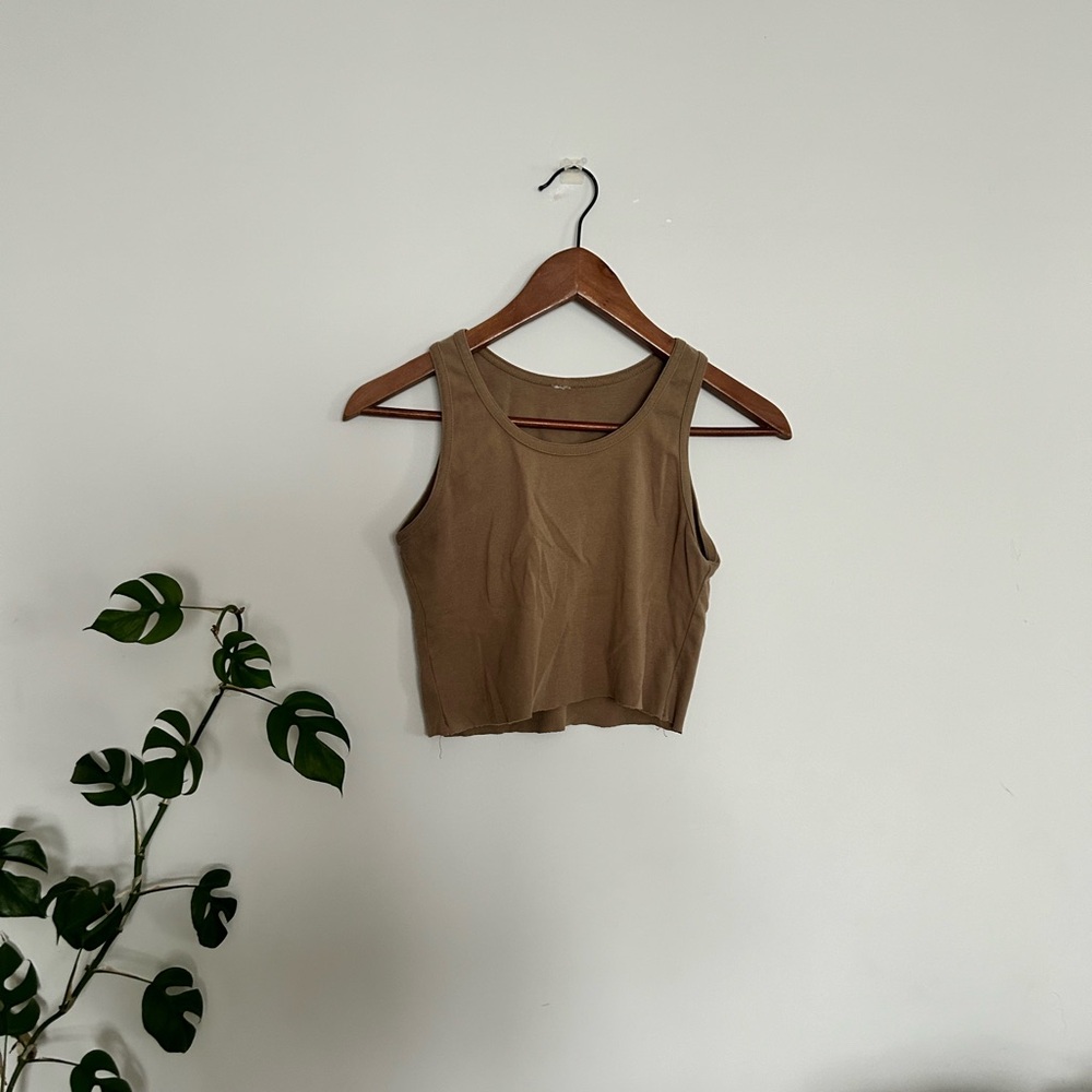 Very Cute vintage Tan Sleeveless Tank